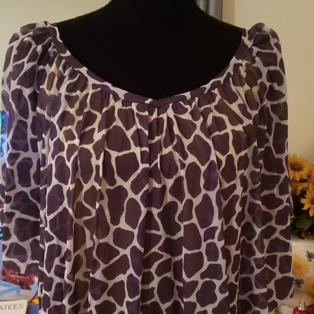 Giraffe Print Top